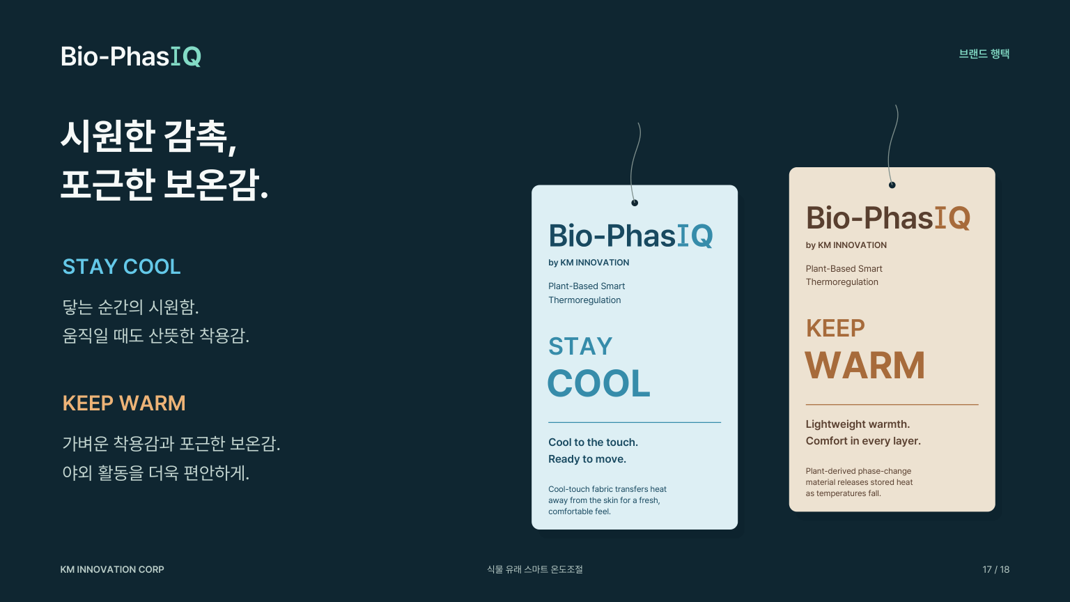 Bio-PhasIQ 소재 행택